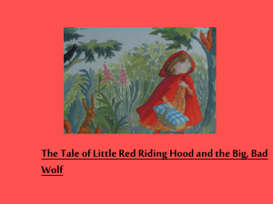 Little Red Riding Hood - Week Beginning