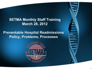 SETMA Monthly Staff Training March 28, 2012