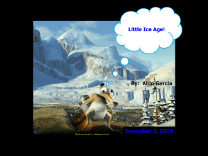 Little Ice Age - Natural Climate Change