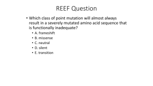 REEF Question