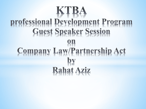 KTBA professional Development Program Guest Speaker Session