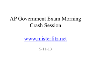 AP Government Exam Morning Crash Session