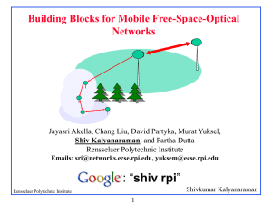 Building Blocks for Mobile Free-Space