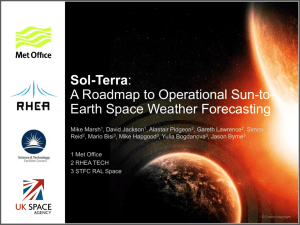 Sol-Terra: A Roadmap to Operational Sun-to
