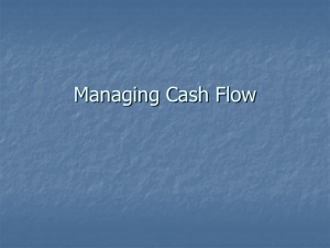 Managing Cash Flow - Seattle Central College