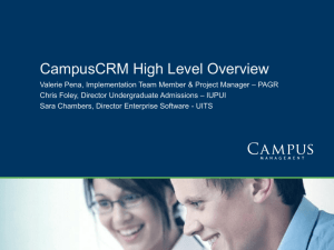 CampusCRM Overview