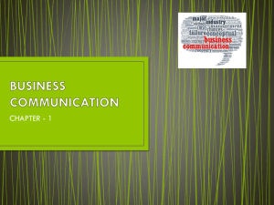 business communication – 1