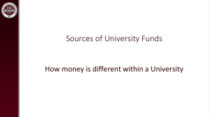 Sources of University Funds