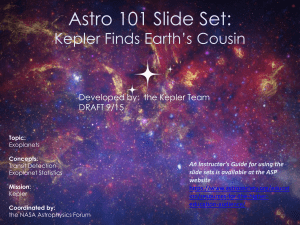 the "Kepler Finds Earth's Cousin"