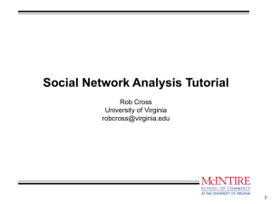 SNA Tutorial on Netdraw and UCINET