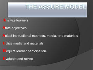 The ASSURE Model - facilitatorstraining