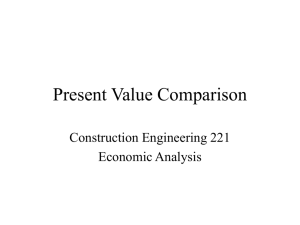Present Value Comparison