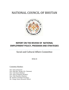 the detail report - National Council of Bhutan