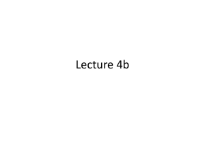 Lecture 4b