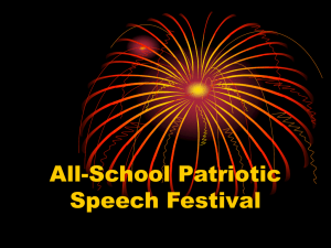 All School Patriotic Speech Festival (Handout)