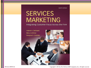Elements in an Effective Customer Research Program for Services