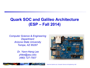 Quark SOC and Galileo Architecture (ESP * Fall 2014) - Real