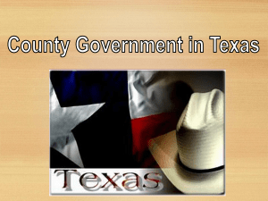 County Government in Texas