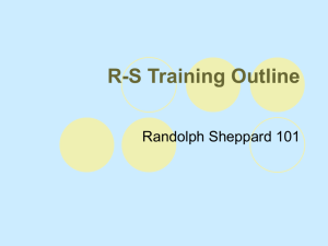 RS Training Outline PowerPoint