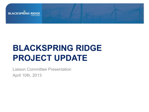 Blackspring ridge project update