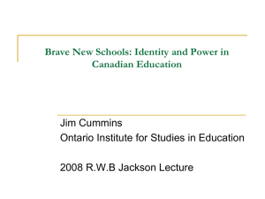 Brave New Schools: Identity and Power in Canadian Education