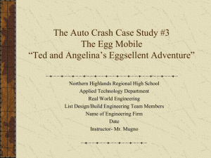 Auto Safety Case Study “Egg Mobile”
