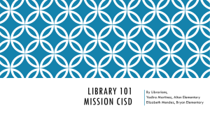 Library 101 Ppt