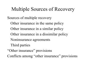 Multiple Sources of Recovery