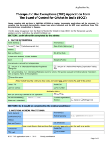BCCI TUE Application Form V1.2015