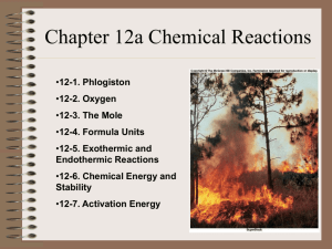 Chapter 12 Chemical Reactions