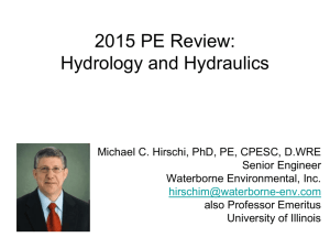 Hydrology and Hydraulics
