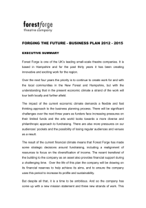 FORGING THE FUTURE - BUSINESS PLAN 2012