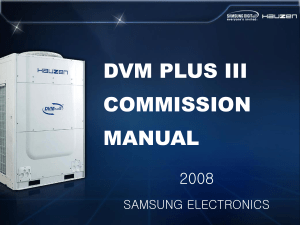 DVM PLUS III commissioning