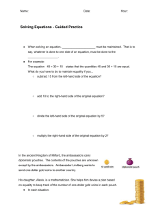 Solving Equations - Guided Practice #2-5