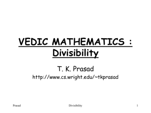 Divisibility