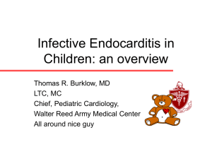 Infective Endocarditis in Children: an overview