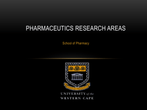 Pharmaceutics Research Areas