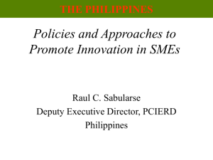 4 - Promoting Innovation in Philippine SMEs