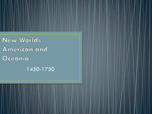 New Worlds -America and Oceania