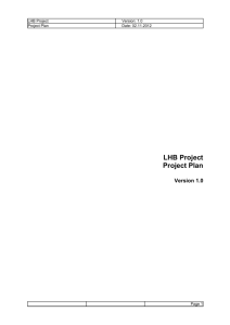 10. Project plan