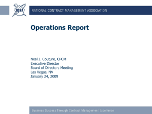 Att 2 Operations Report January 2009