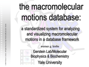 Timeline - Database of Macromolecular Movements
