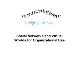 Social Networks and Virtual Worlds for