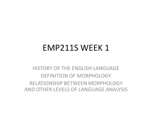 EMP211S-2015-HISTORY OF THE ENGLISH LANGUAGE OLD