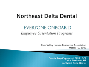 Northeast Delta Dental New Employee Orientation