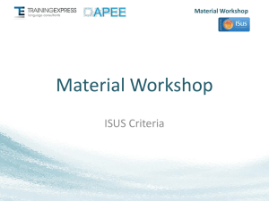 Material Workshop