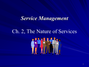 Role of Services in an Economy