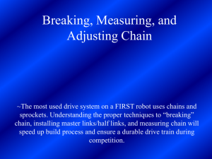Breaking, Measuring, and Adjusting Chain