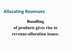 Revenue allocation, bundled products
