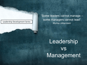 MVCManagement vs Leadership 101713